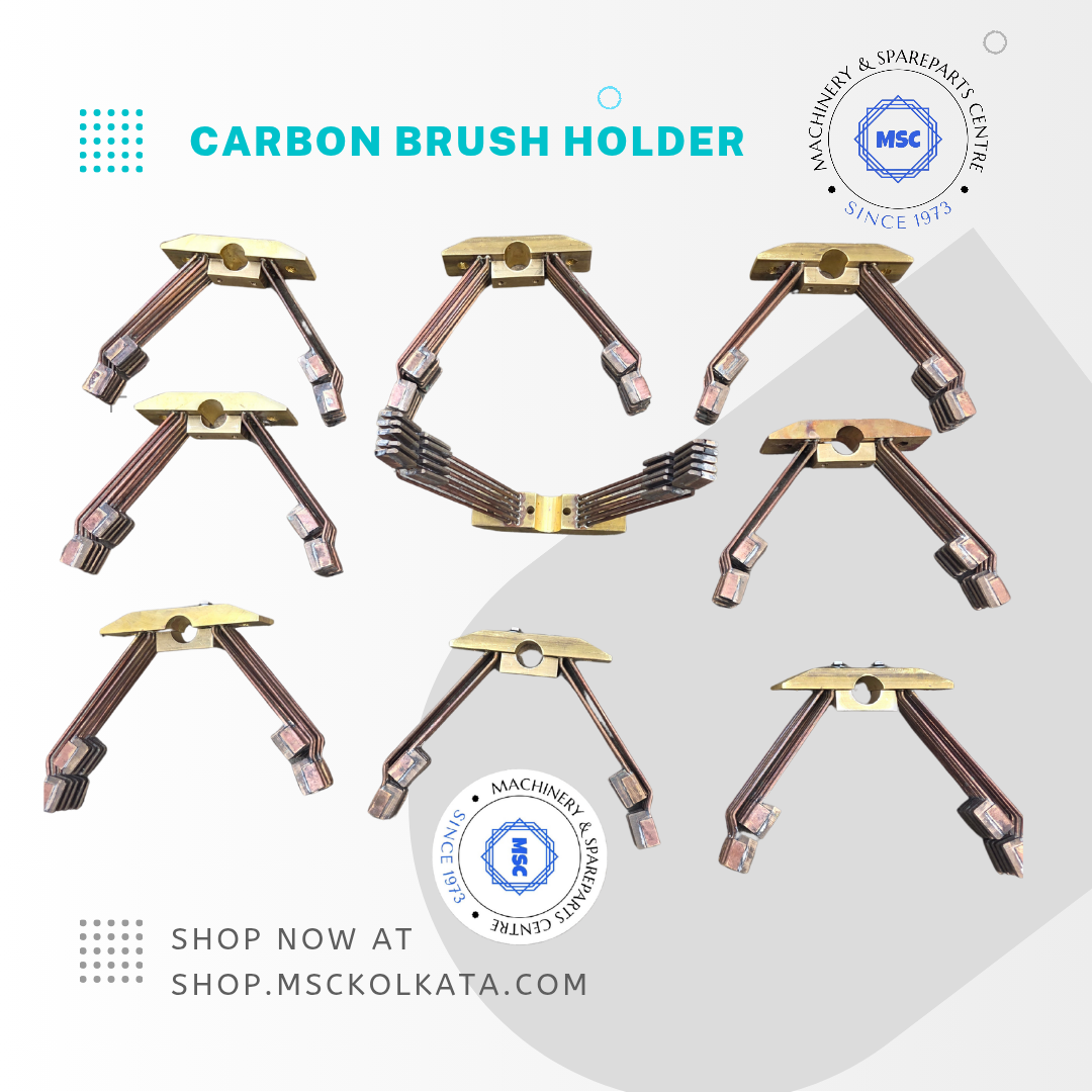 Carbon brush holder for megnet drum slip rings