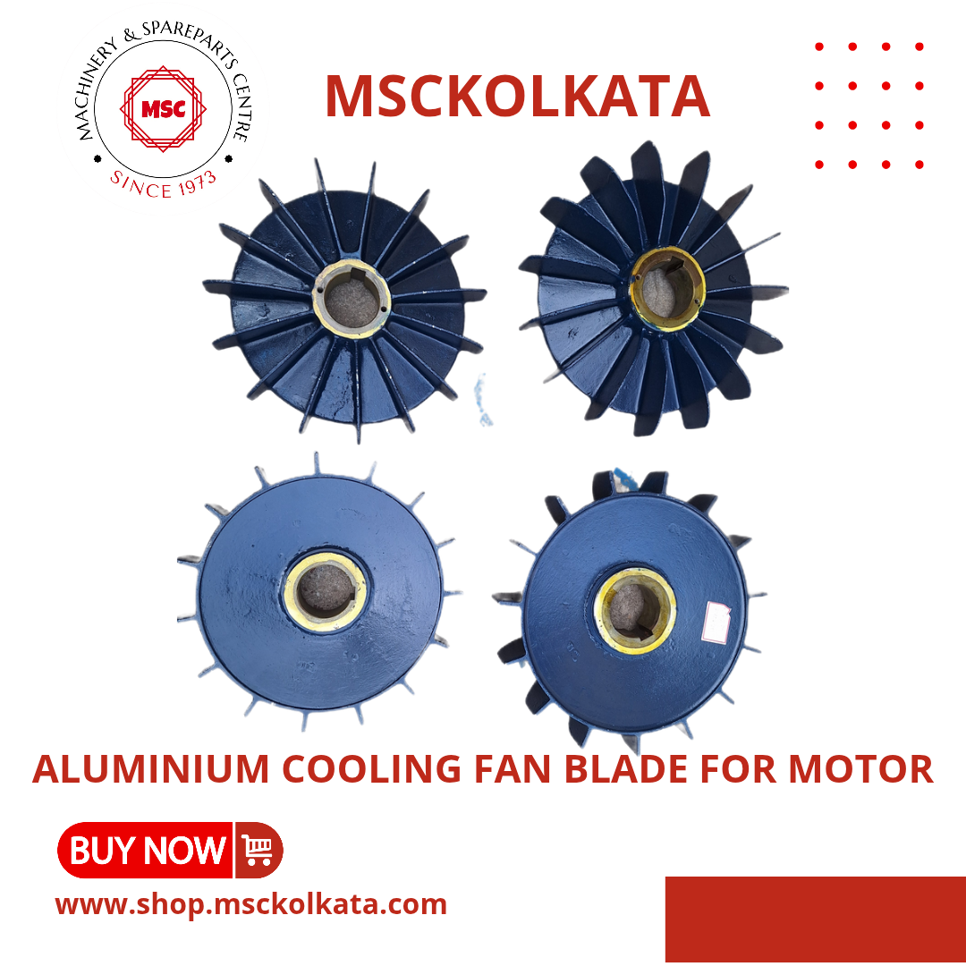 Aluminum cooling fan blade for motors