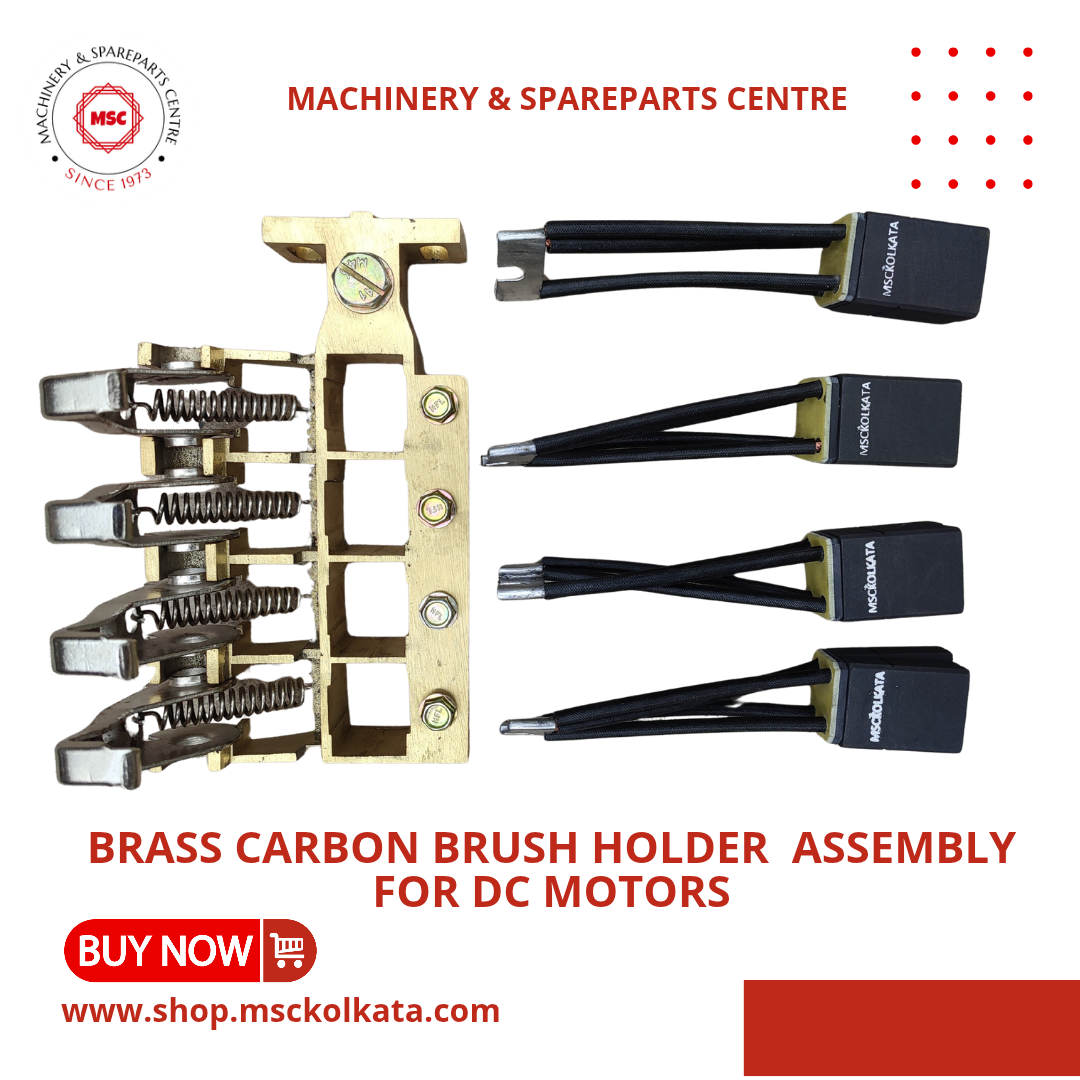Carbon brush holder for DC motor