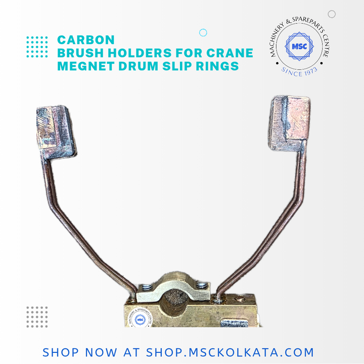 Carbon brush holder for megnet drum slip rings