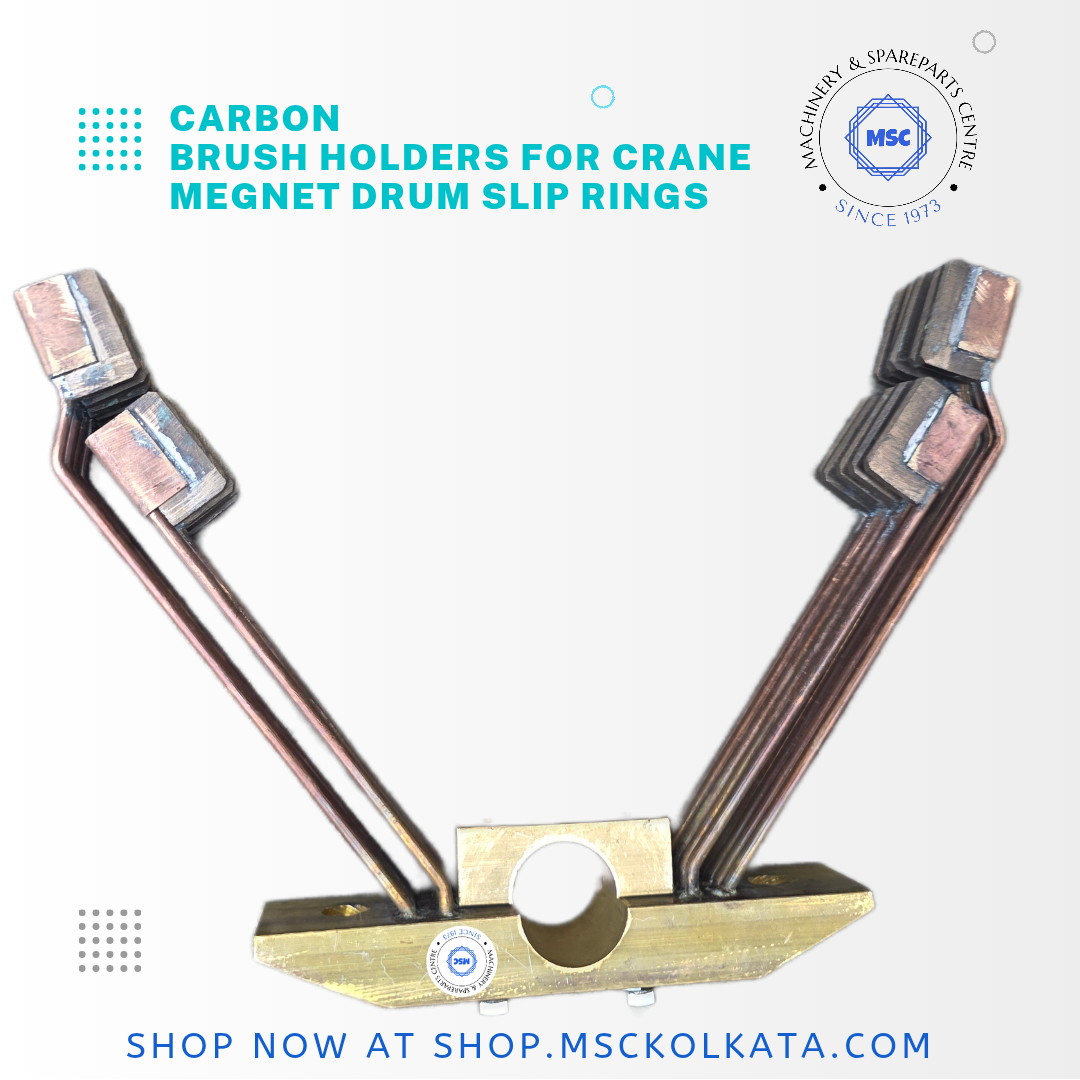 Carbon brushs holder for megnet drum slip rings
