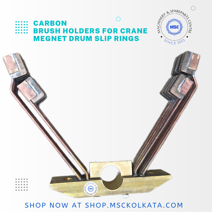 Carbon brushs holder for megnet drum slip rings