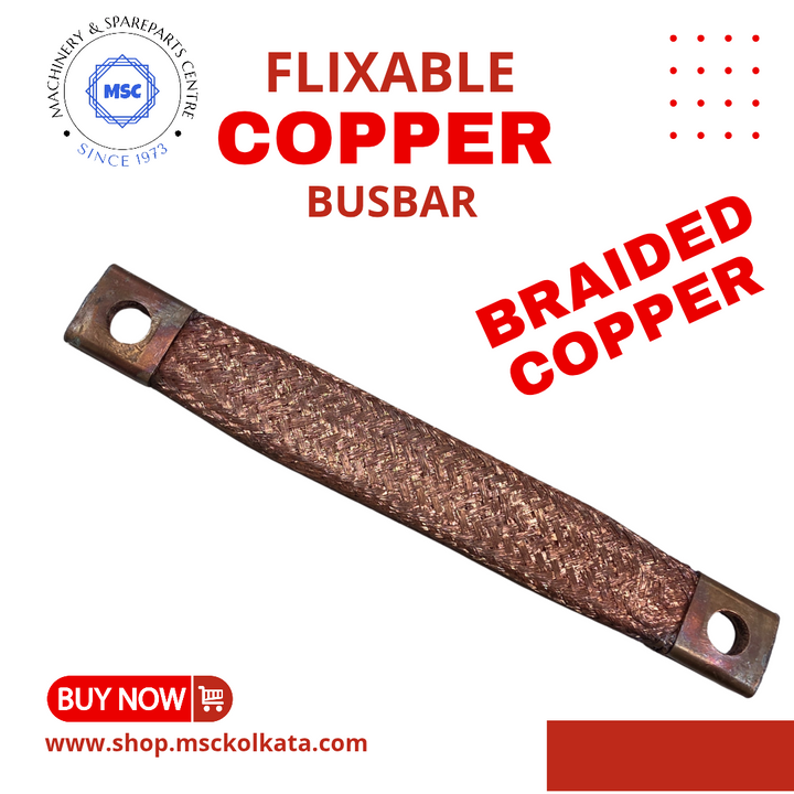 Copper Flixable busbar for current collector 400 amps
