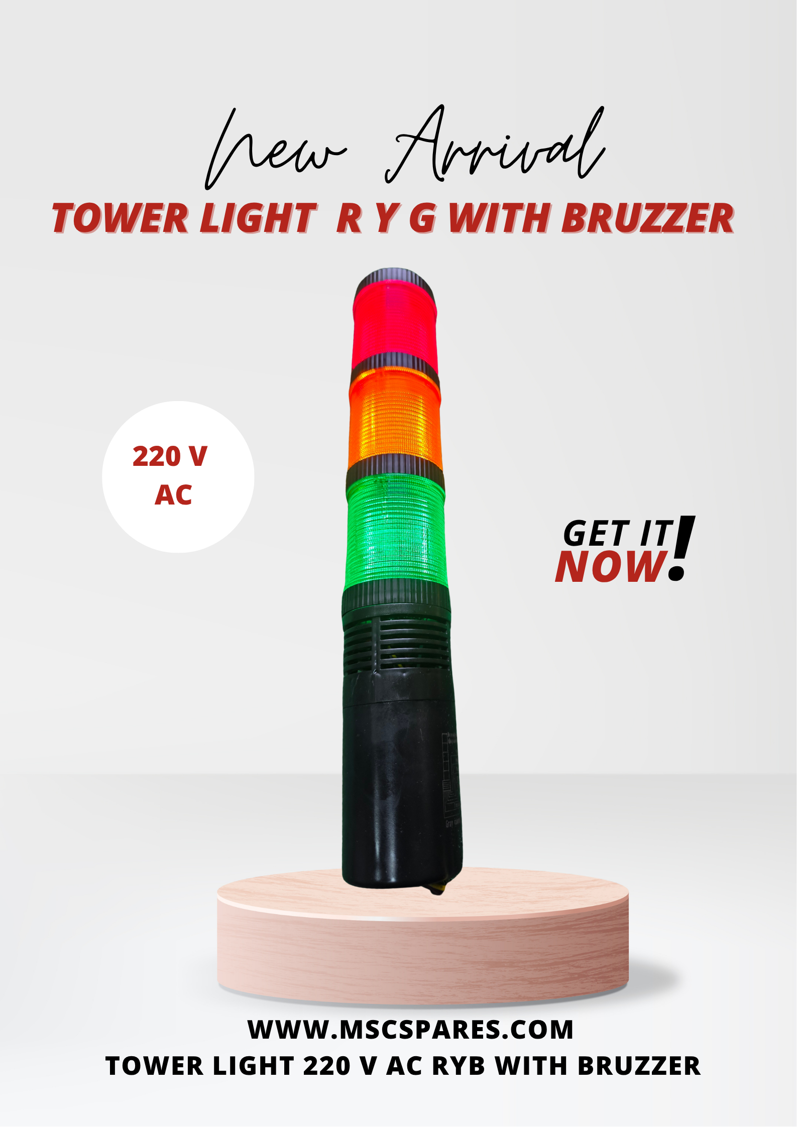 Tower light ryg colour