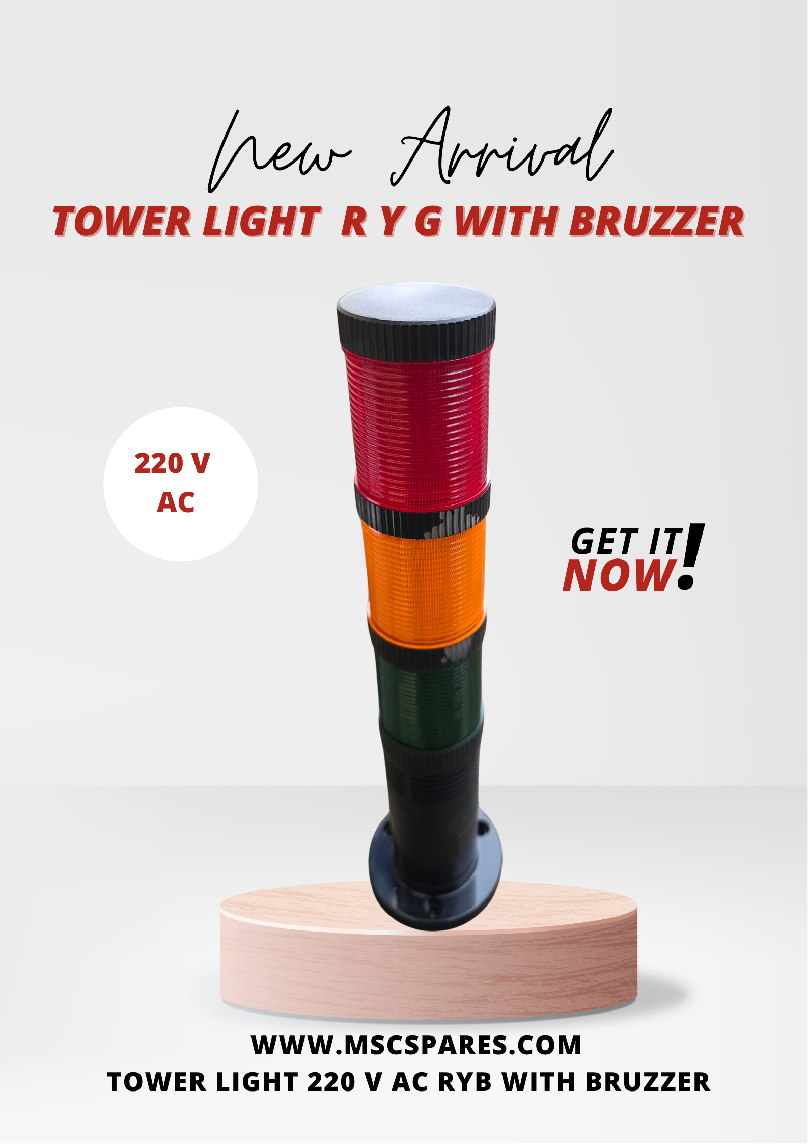 Tower light ryg colour