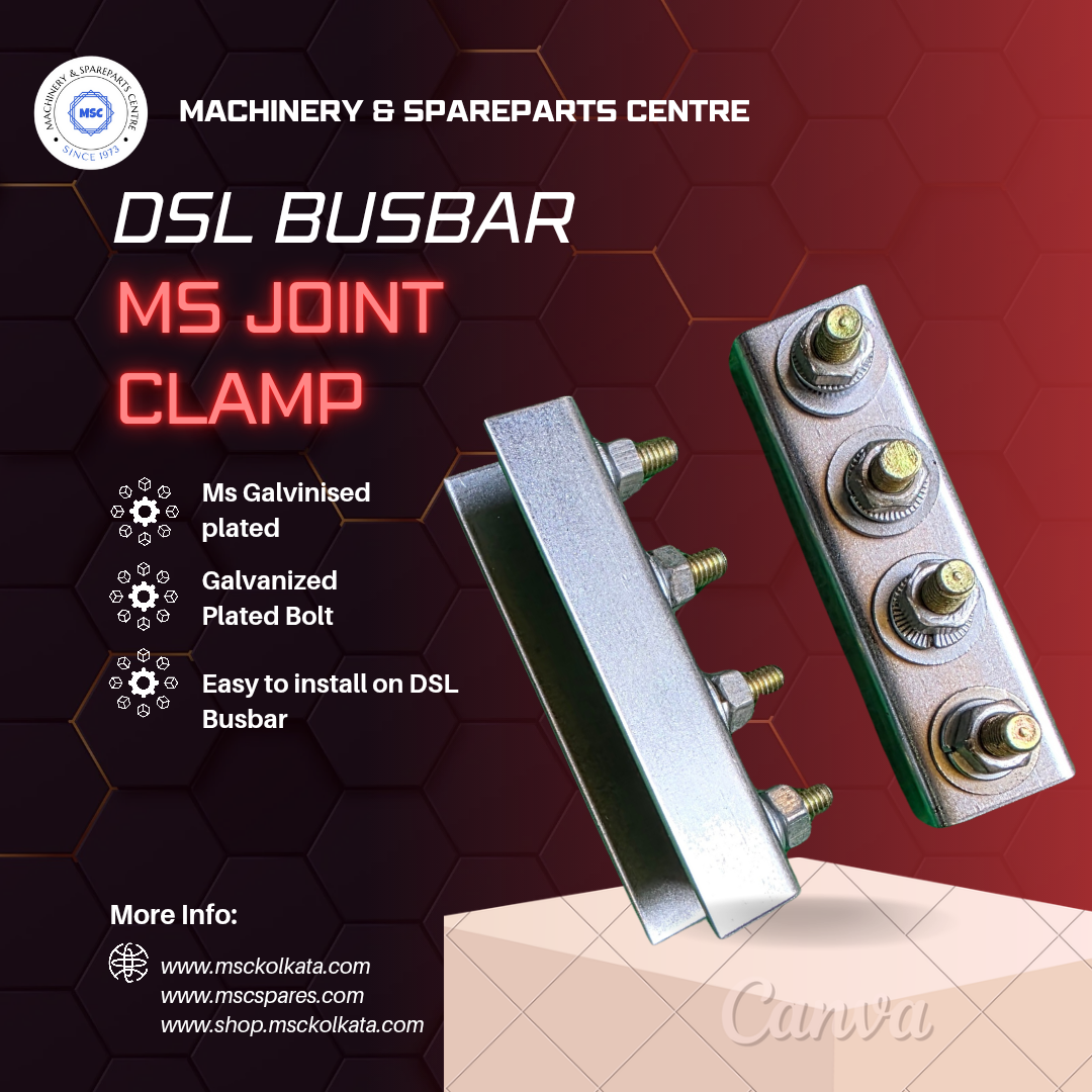 Four pole joint clamp for 125 amps DSL  busbar