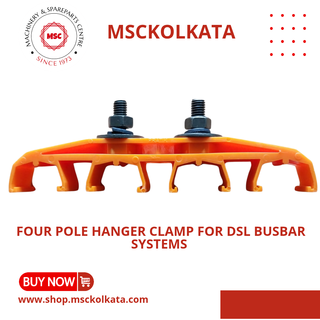 Three pole hanger clamp for ryb DSL busbar systems
