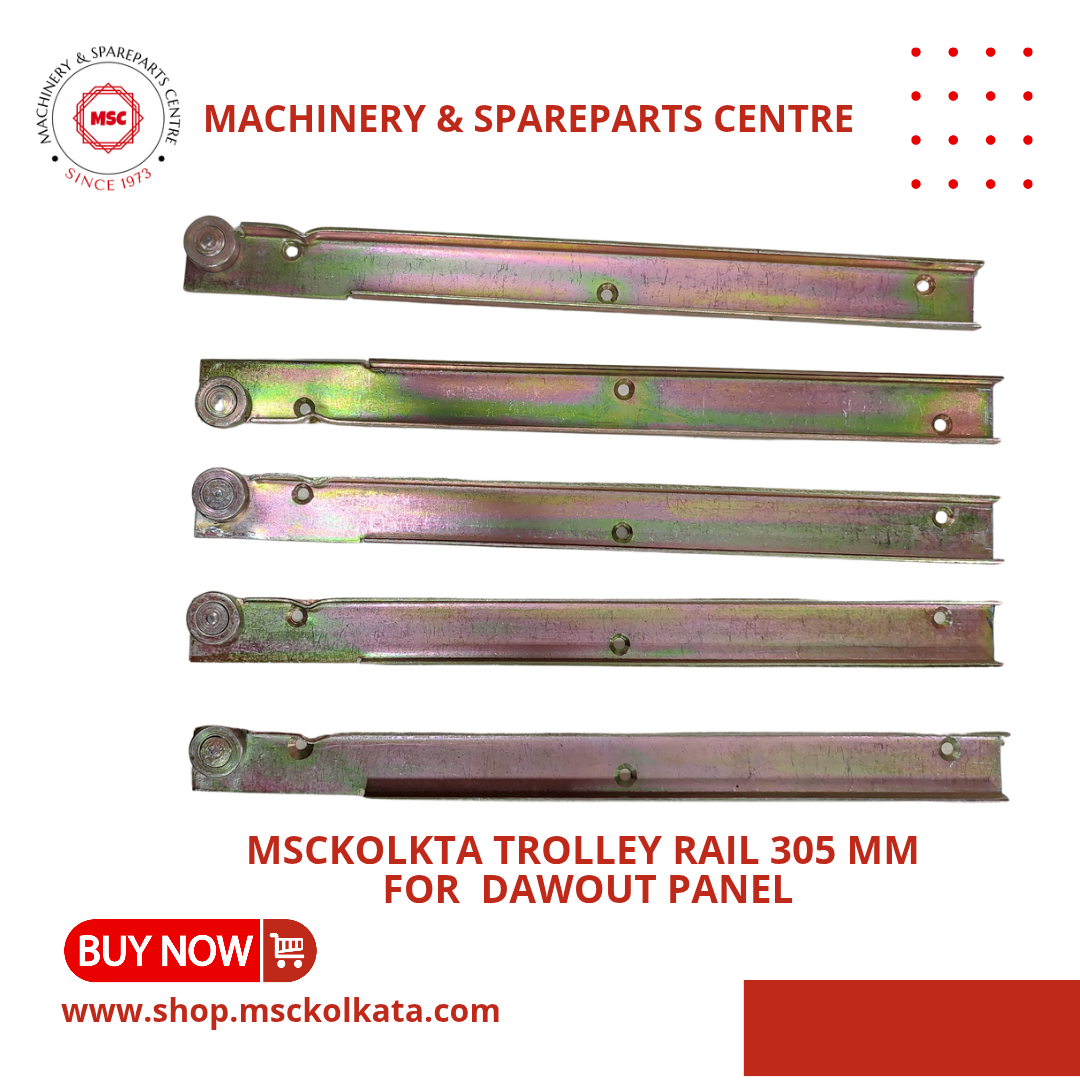 Trolley rail 305 mm for feeder panel left and right