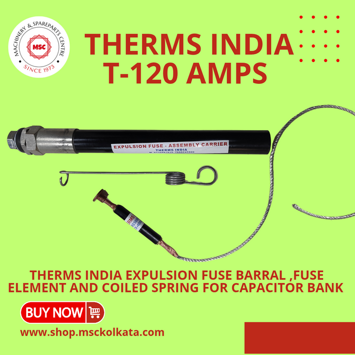 Therms India Expulsion fuse assembly for capacitor bank 120 amps