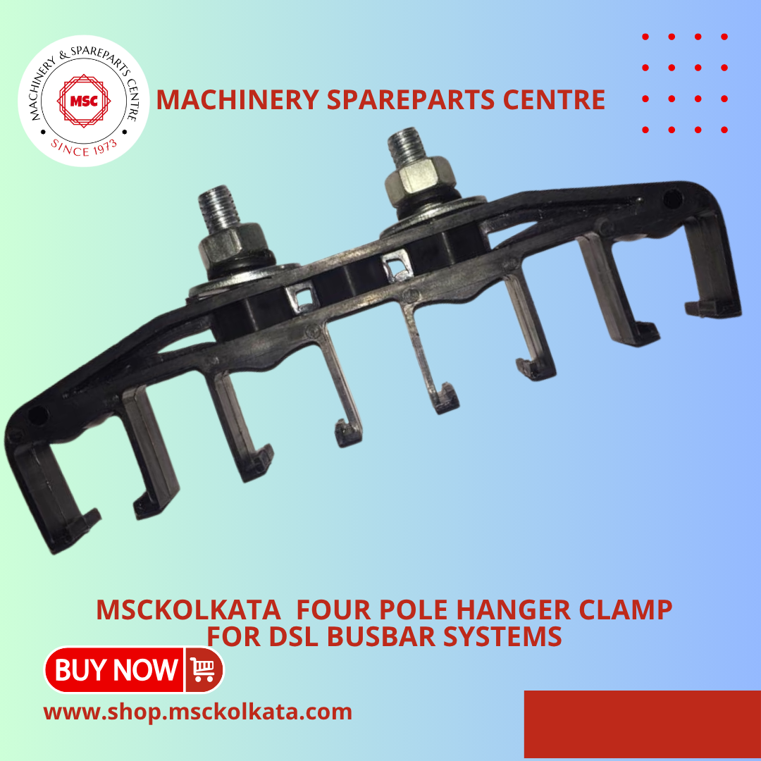 Four pole hanger clamp for DSL busbar systems