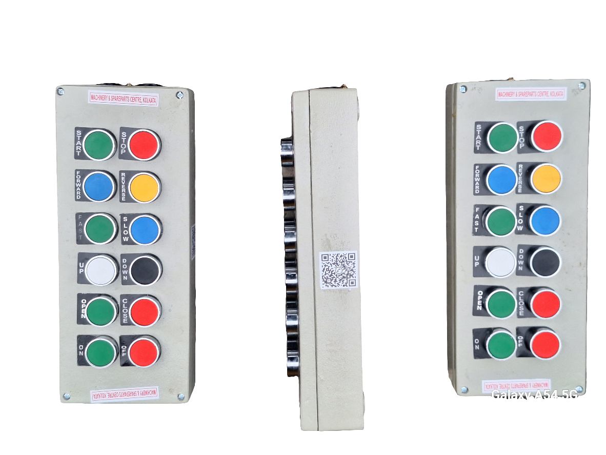 Twelve way pendent  push button station aluminum  box
