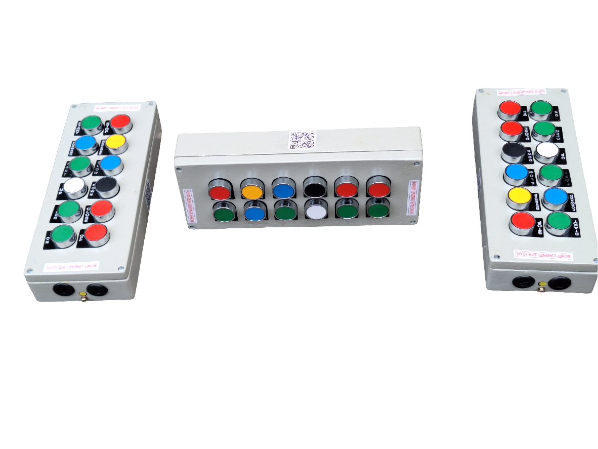 Twelve way pendent  push button station aluminum  box