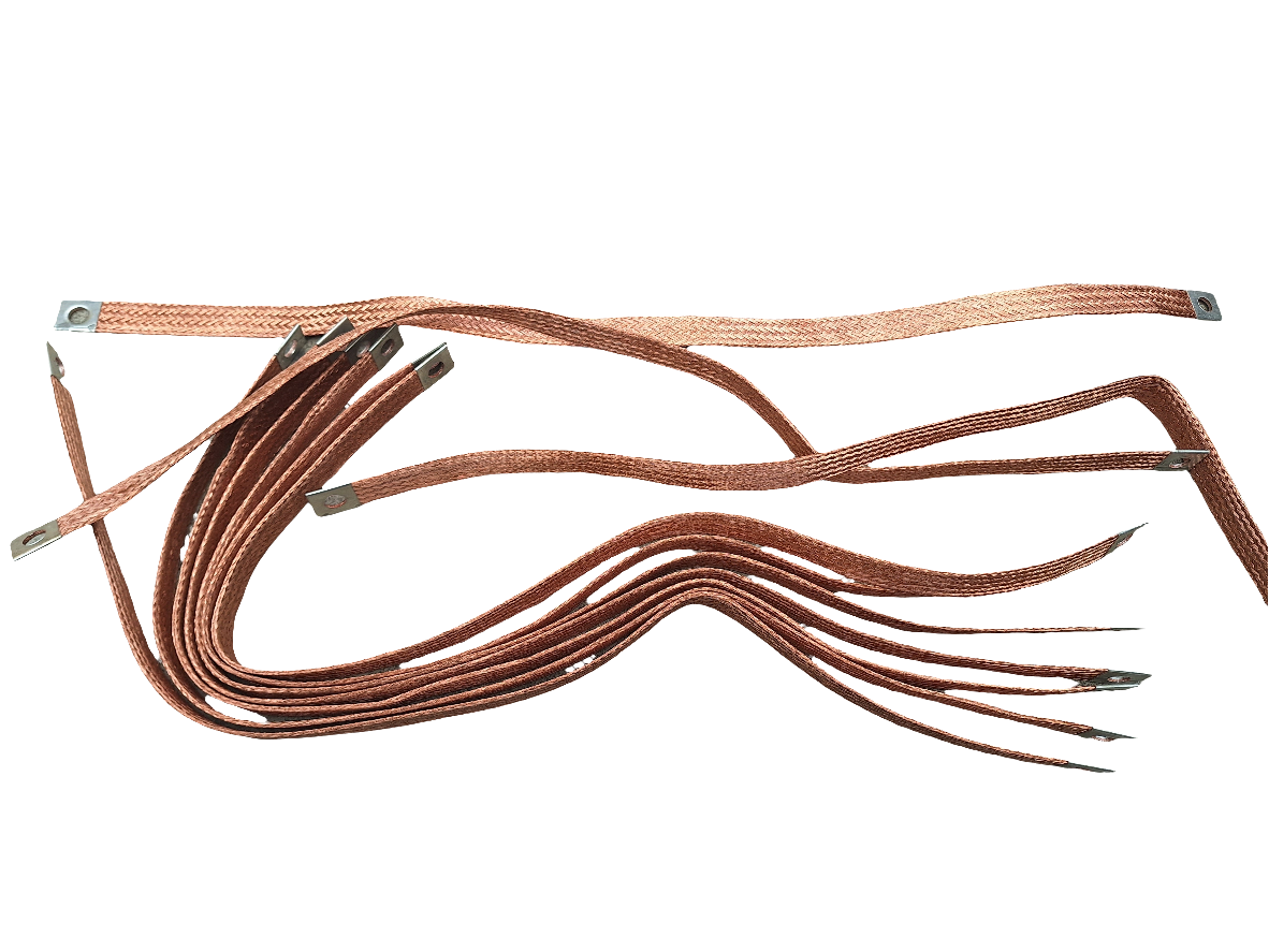 Copper braided flixable busbar for panels,cranes