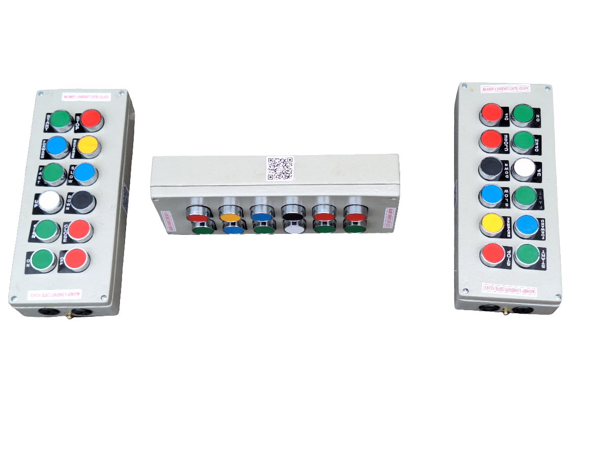 Twelve way pendent  push button station aluminum  box