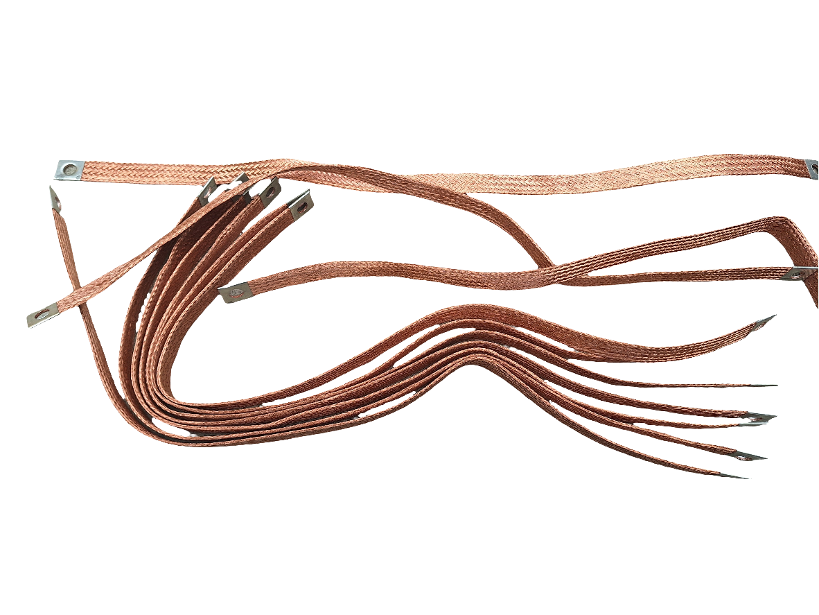 Copper braided flixable busbar for panels,cranes