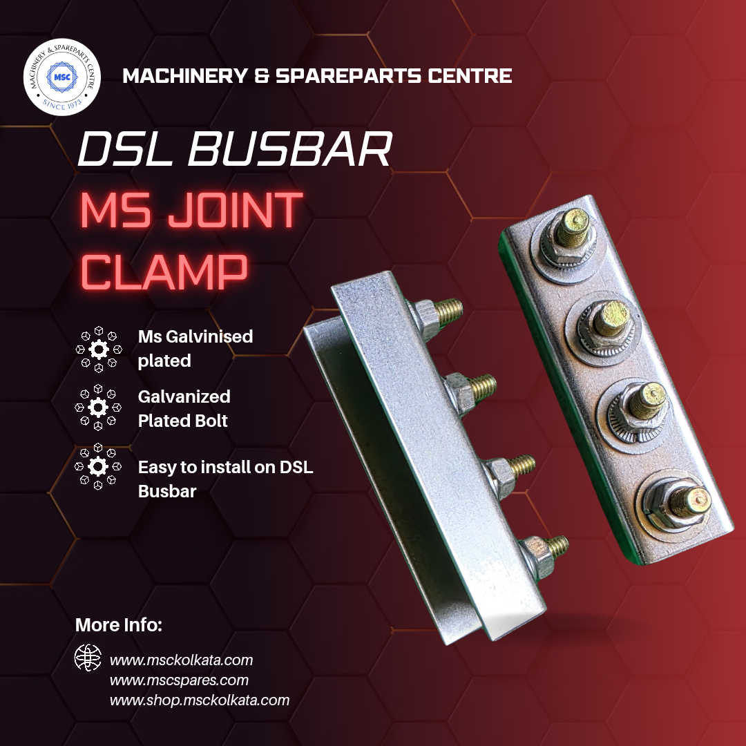 Four pole joint clamp for 125 amps DSL  busbar
