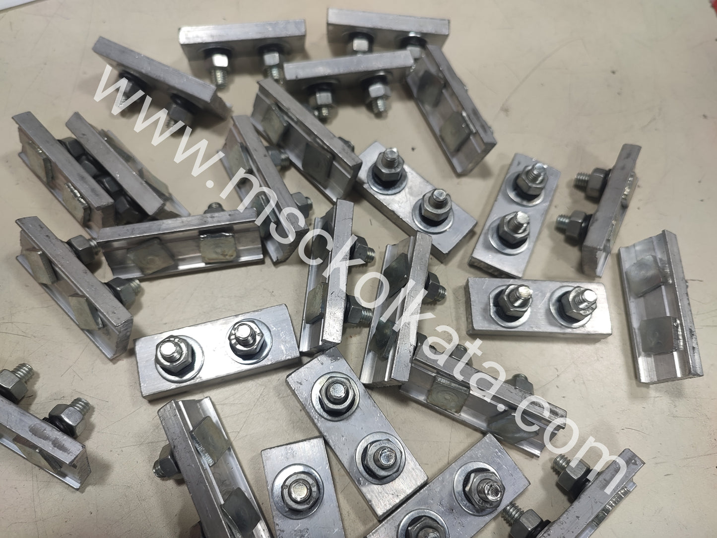 Aluminum clamp two pole for dsl busbar system