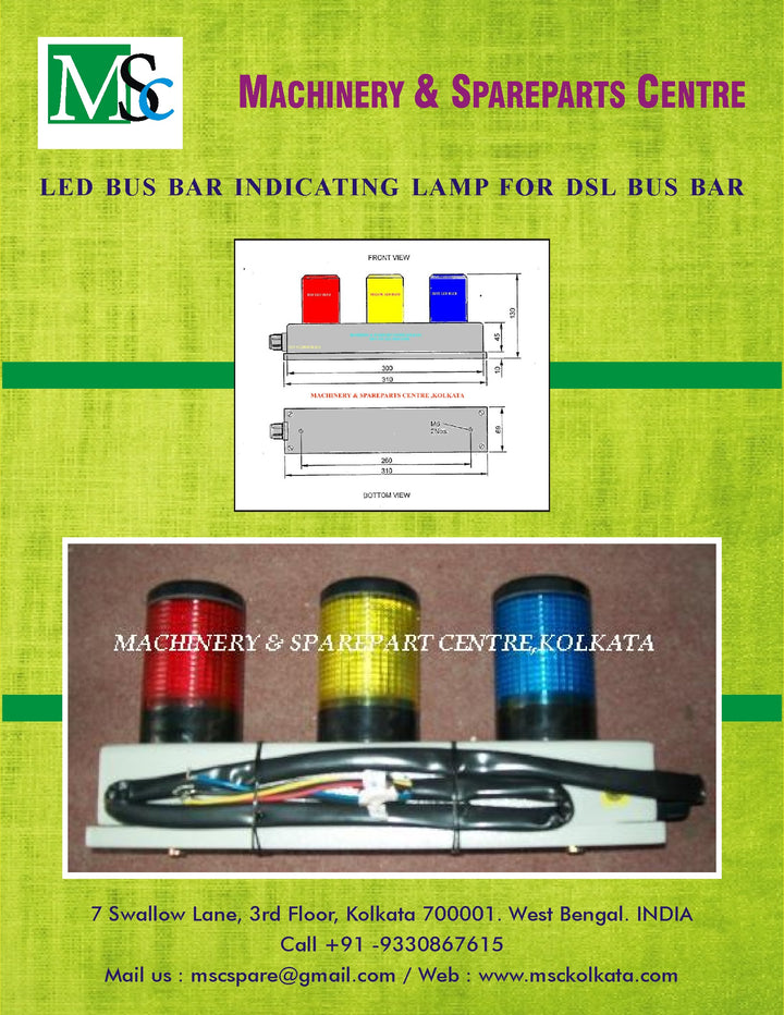 dsl indicator lamp 220 v ac for busbar indictor